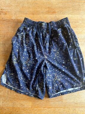 Navy Splatter Athletic Shorts